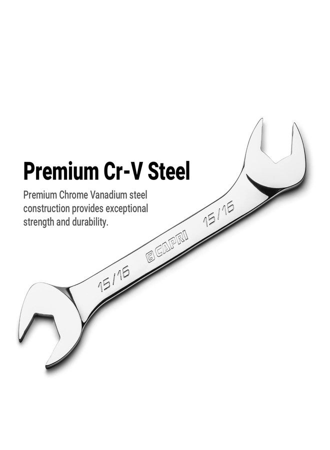 Capri Tools 5/16 in. Angle Open End Wrench, 30° and 60° angles, SAE - Image 3