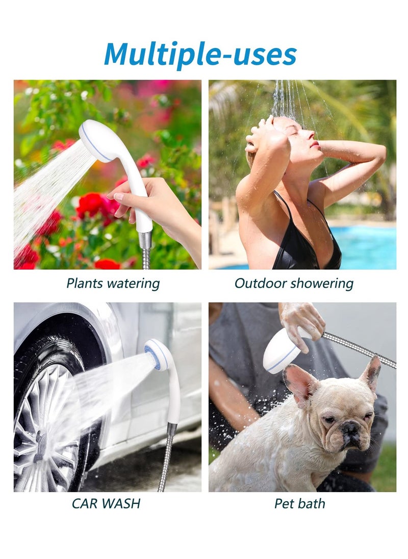 Arabest - Portable Outdoor Shower, Compact Handheld Rechargeable Camping Showerhead, Pumps Water from Bucket Into Steady, Gentle Shower Stream - Image 1