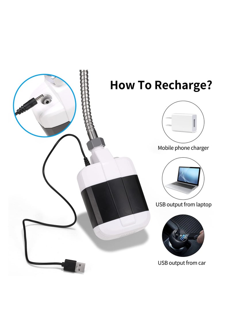 Arabest - Portable Outdoor Shower, Compact Handheld Rechargeable Camping Showerhead, Pumps Water from Bucket Into Steady, Gentle Shower Stream - Image 1