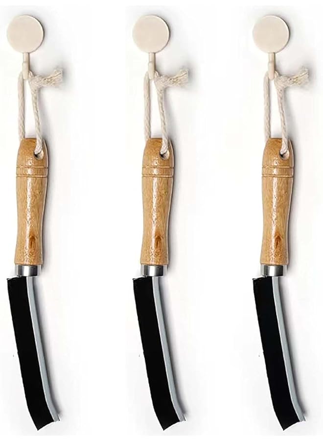 promass Hard Bristle Crevice Cleaning Brush, 3Pcs Thin Gap Cleaning Brush with Long Handle Cleaner Scrub Brush, Crevice Cleaning Brush Suitable for Corner, Window Track, Kitchen, Faucets, Tiles - Image 1