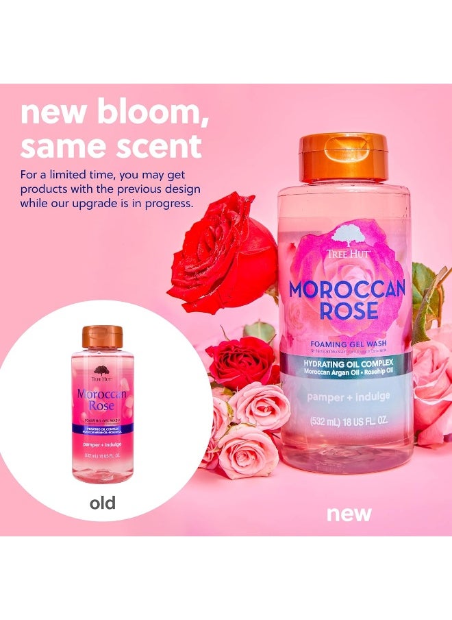 Tree Hut Moroccan Rose Nourishing & Moisturizing Foaming Gel Wash, 18 Oz.  - Image 4