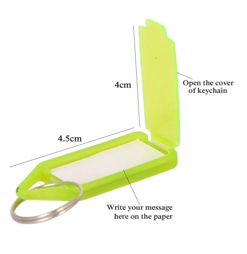 NSSP Assorted Color Key and Tag Label Keychain (Pack of-100) - Image 3