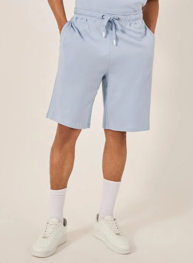 Styli Varsity Print Oversized T-Shirt and Shorts Co-Ords