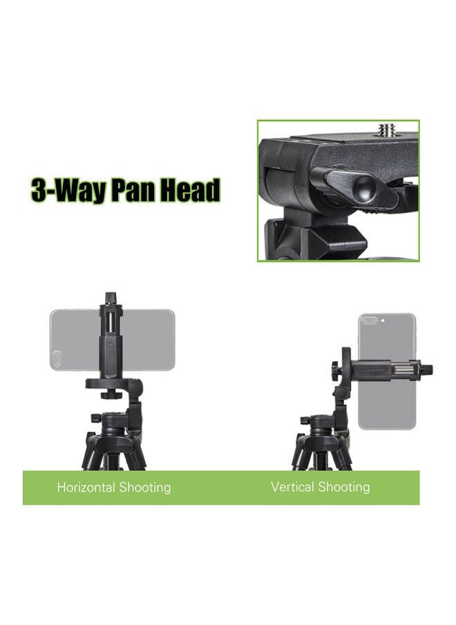 Yunteng VCT 5208 Portable Tripod Stand Aluminum Alloy Black  - Image 4