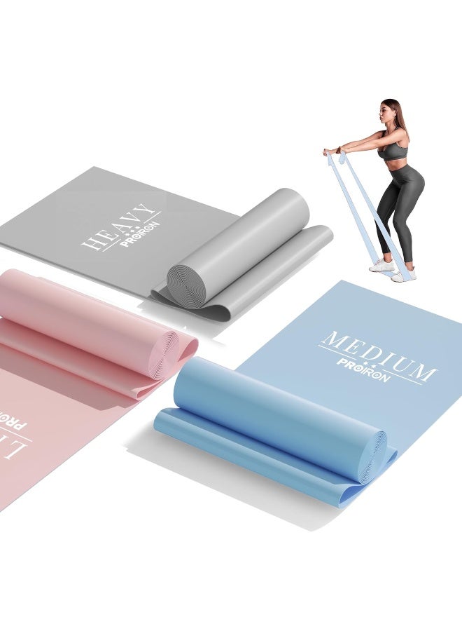 PROIRON PROIRON 2 in 1 Resistance Bands Set - Includes Resistance Loop Bands, Physical Therapy Bands for Home Fitness, Stretching, Strength Training, Physical Therapy, Elastic Workout Bands for Whole Body - Image 1