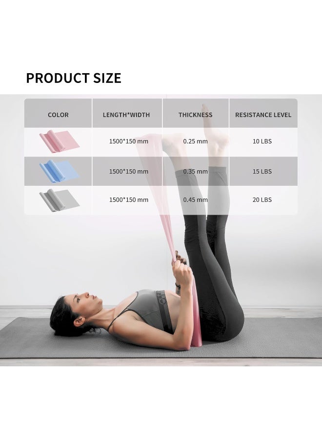 PROIRON PROIRON 2 in 1 Resistance Bands Set - Includes Resistance Loop Bands, Physical Therapy Bands for Home Fitness, Stretching, Strength Training, Physical Therapy, Elastic Workout Bands for Whole Body - Image 4