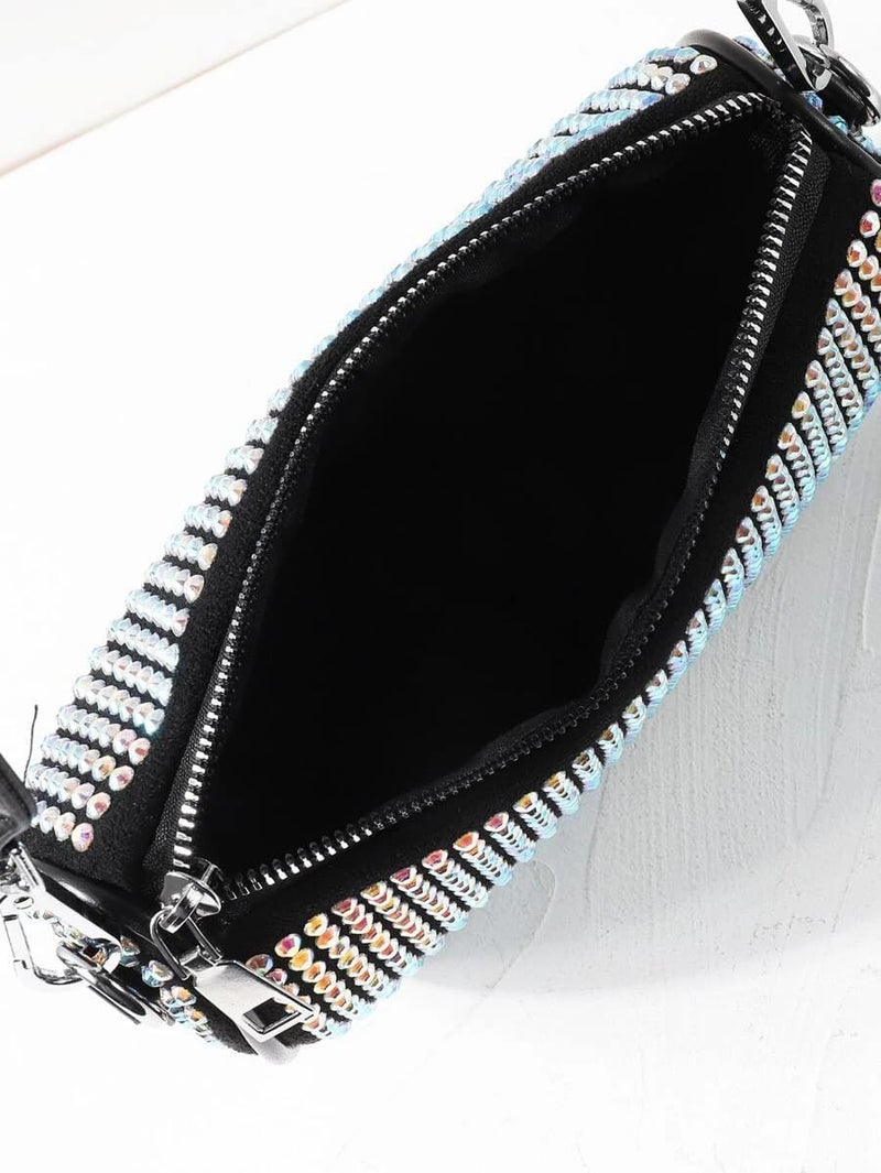 DOSYSO Crossbody Sling Bag Stylish With Pack of Combo Coin Pouch For Women Detachable Broad Strap Evening Clutch Handbags Girls Latest Ladies Side Purse For Party Wedding Wide Belt Shoulder - Image 4
