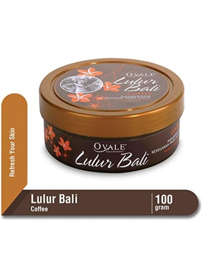 Ovale Lulur Bali Coffee Body Treatment Scrub, Exfoliating & Smoothing Body Scrub for Soft, Glowing Skin 100g - Image 4
