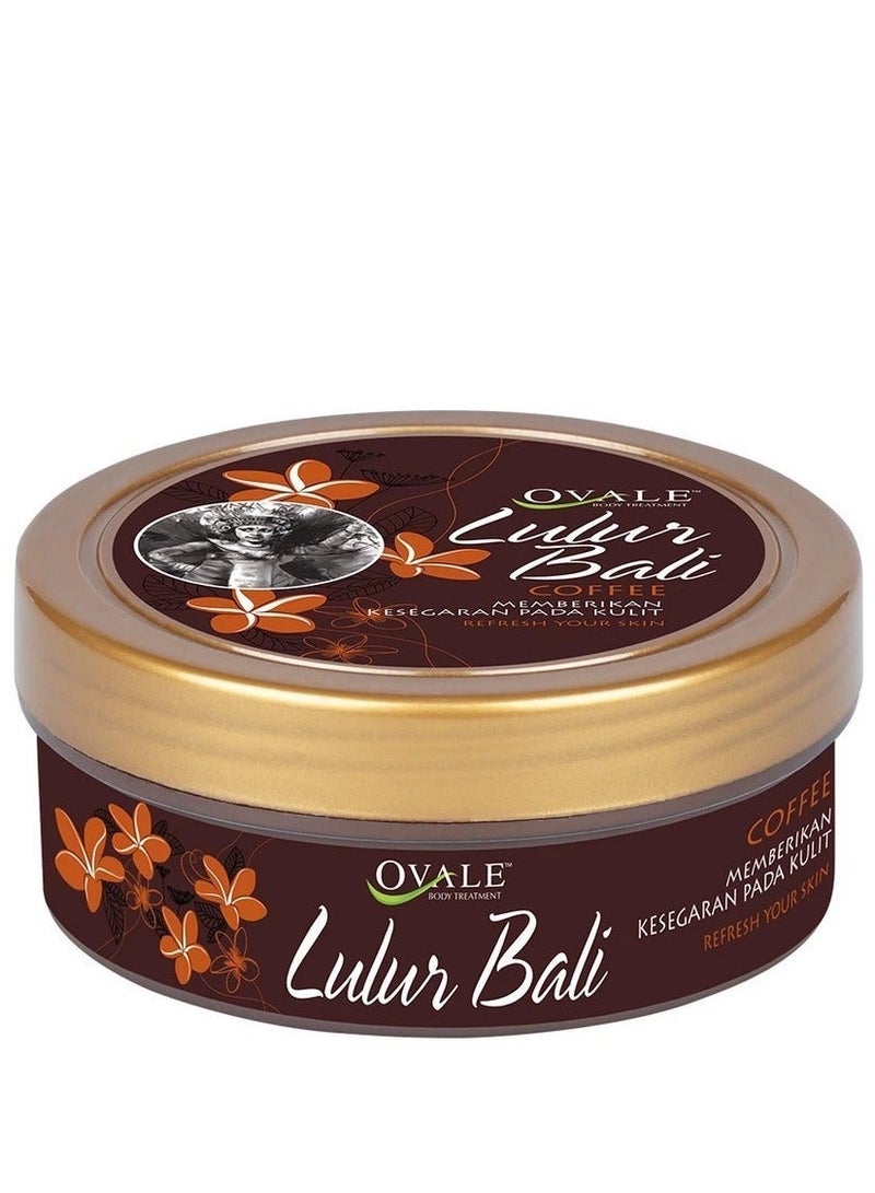 Ovale Lulur Bali Coffee Body Treatment Scrub, Exfoliating & Smoothing Body Scrub for Soft, Glowing Skin 100g - Image 3