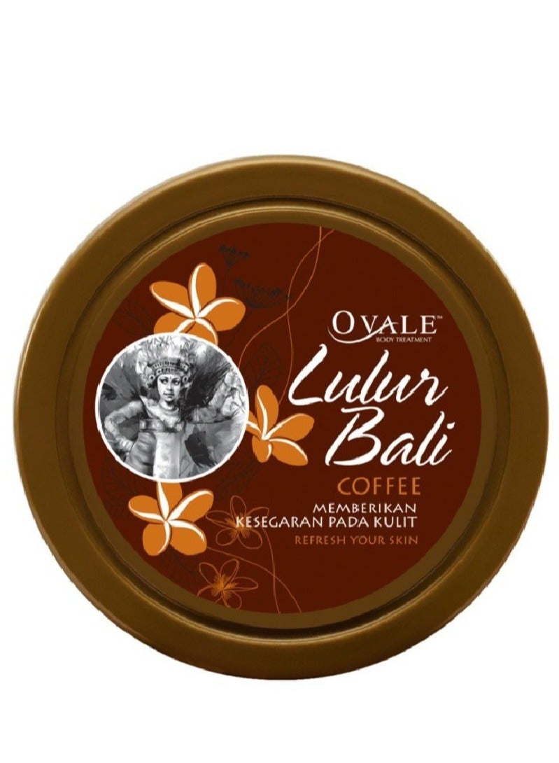 Ovale Lulur Bali Coffee Body Treatment Scrub, Exfoliating & Smoothing Body Scrub for Soft, Glowing Skin 100g - Image 1