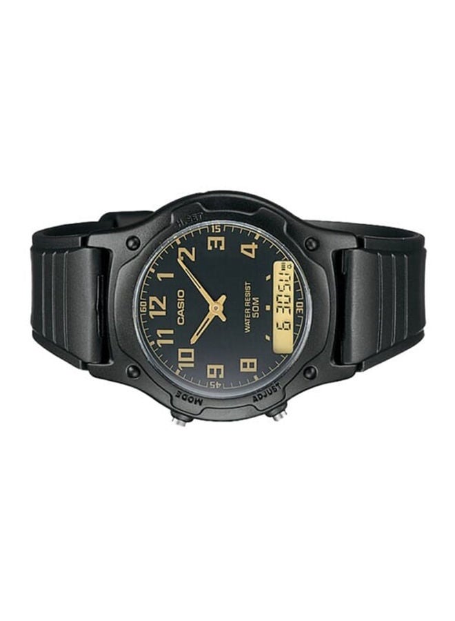 CASIO Casio Watch Men Analog Digital Black Dial Resin Band AW-49H-1BVDF.  - Image 2