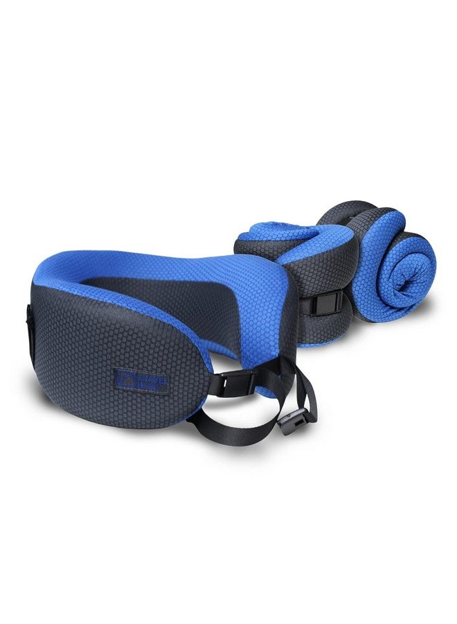Travel Blue Dreamer Pillow Made of High Density Memory Foam Neck Pillows (Blue) - Image 4
