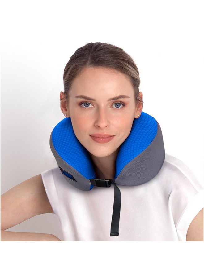 Travel Blue Dreamer Pillow Made of High Density Memory Foam Neck Pillows (Blue) - Image 2