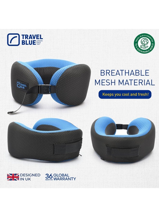 Travel Blue Dreamer Pillow Made of High Density Memory Foam Neck Pillows (Blue) - Image 3