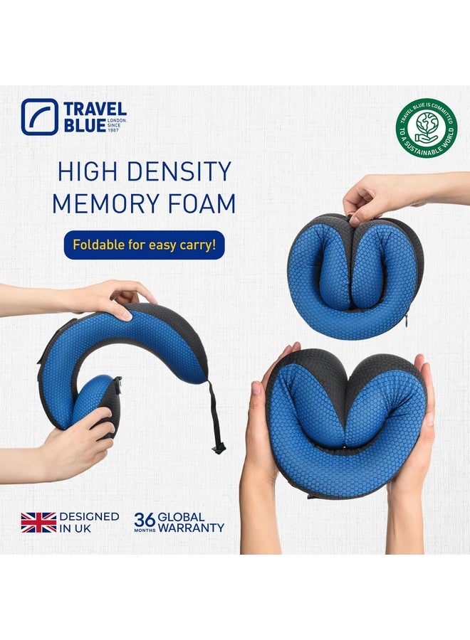 Travel Blue Dreamer Pillow Made of High Density Memory Foam Neck Pillows (Blue) - Image 5