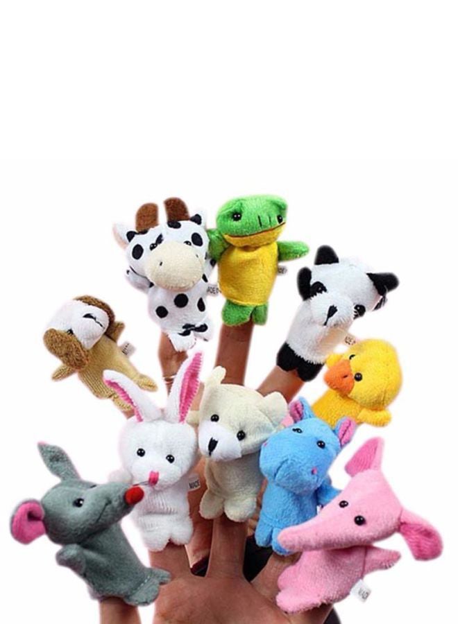 Set of 10 Animal Finger Puppet Plush Toys 7x3cm  - Image 4
