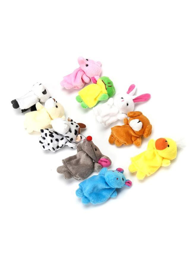 Set of 10 Animal Finger Puppet Plush Toys 7x3cm  - Image 2