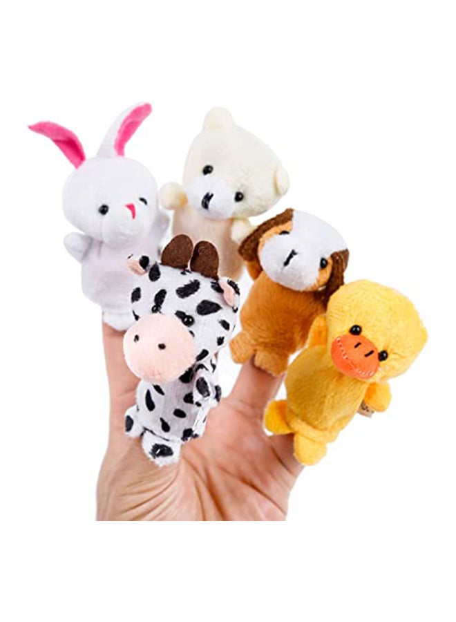 Set of 10 Animal Finger Puppet Plush Toys 7x3cm  - Image 5