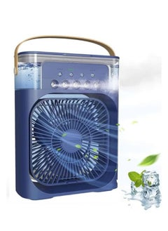 Generic Weidasi Water Mist Spray Fan, 600ML Water Capacity Misting Fan USB Desktop Humidification Cooling Fan Desk Fan with Mist Spray Portable Misting Fan Water Cooled Fan for Home Office Camping And more ((Blue))  - Image 1