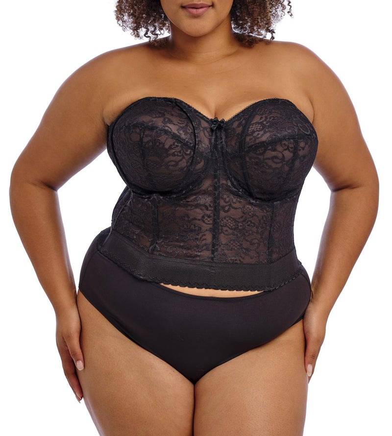 Goddess Women's Lace Bustier Bra, Black, 40DD - Image 5