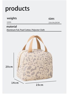 Ssovi New High-grade Textured Insulation Lunch Bag for Men Women Kids with Strap Handles, Thickened Waterproof Portable Lunch Bag, for Work School Picnic Outing Lunch Box Bag  - Image 5