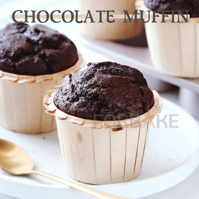 FOR BAKE Non-Stick Muffin Pan Set, 6-Cups Golden Stackable Pans for Oven Baking, Heavy Duty Carbon Steel Cupcake Mold - Bake Like a Pro - Image 5
