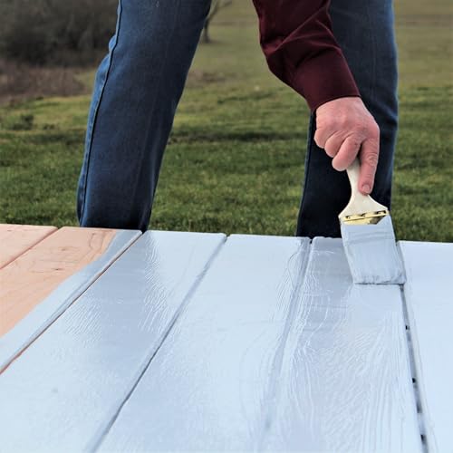 Ames Safe-T-Deck Granulated Formula Exterior Paint - 1 Gallon Khaki Tan Paint - Great for Porches, Patios, Decks, Walkways and More - Made in The USA, 128 Fl Oz (Pack of 1), 1.00 Gallon (Pack of 1) - Image 4