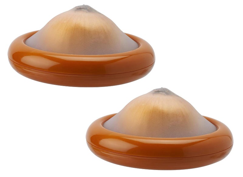 Joie Onion Stretch Pod  Keep Onions Fresh Longer  Refrigerator Storage  Produce Organization  Orange  Pack of 2 - Image 4