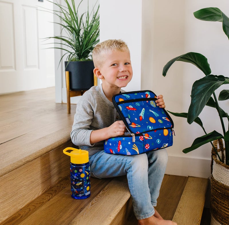 Wildkin Kids Insulated Lunch Box Bag for Boys & Girls, Reusable Kids Lunch Box is Perfect for Early Elementary Daycare School Travel, Ideal for Hot or Cold Snacks & Bento Boxes (Out of this World) - Image 2