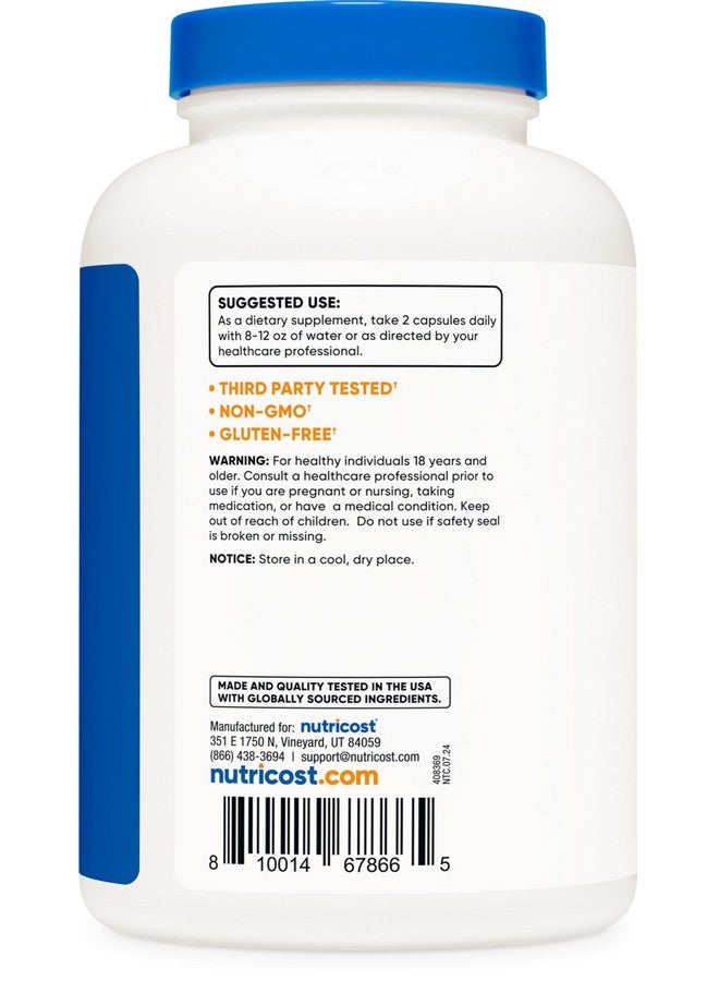 نيوتريكوست مونولورين ١٠٠٠ مجم (١٢٠ حصة، ٢٤٠ كبسولة) - خالي من الغلوتين، غير معدل وراثيًا، نباتي - Image 4
