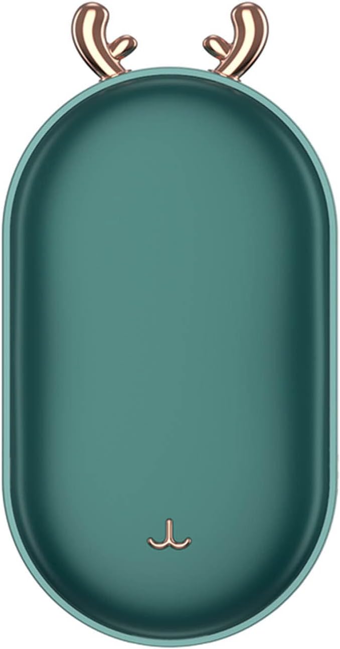 ويوبلز مدفئات يدوية قابلة لإعادة الشحن عبر منفذ USB للنساء، بنك طاقة محمول 2 في 1 على شكل رأس غزال، 3 مستويات تصل إلى 50 درجة مئوية، هدايا شتوية سرية للنساء في المملكة المتحدة، مدفئ يدوي ساخن لتدفئة الجسم - Image 1