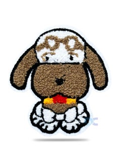 Daily Crafts Daily Crafts 1 pc Embroidered Sew On Patches Cute Big Patch for Clothes Applique for Cloth Bags DIY Badge Patches Decoration Accessories Crafts Cute Beagle Theme  - Image 1