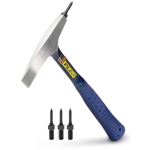 ESTWING WeldingChipping Hammer 13 oz USA Made Slag Removal Tool with Replaceable Steel Tips Shock Reduction Grip E3WCT - Image 1