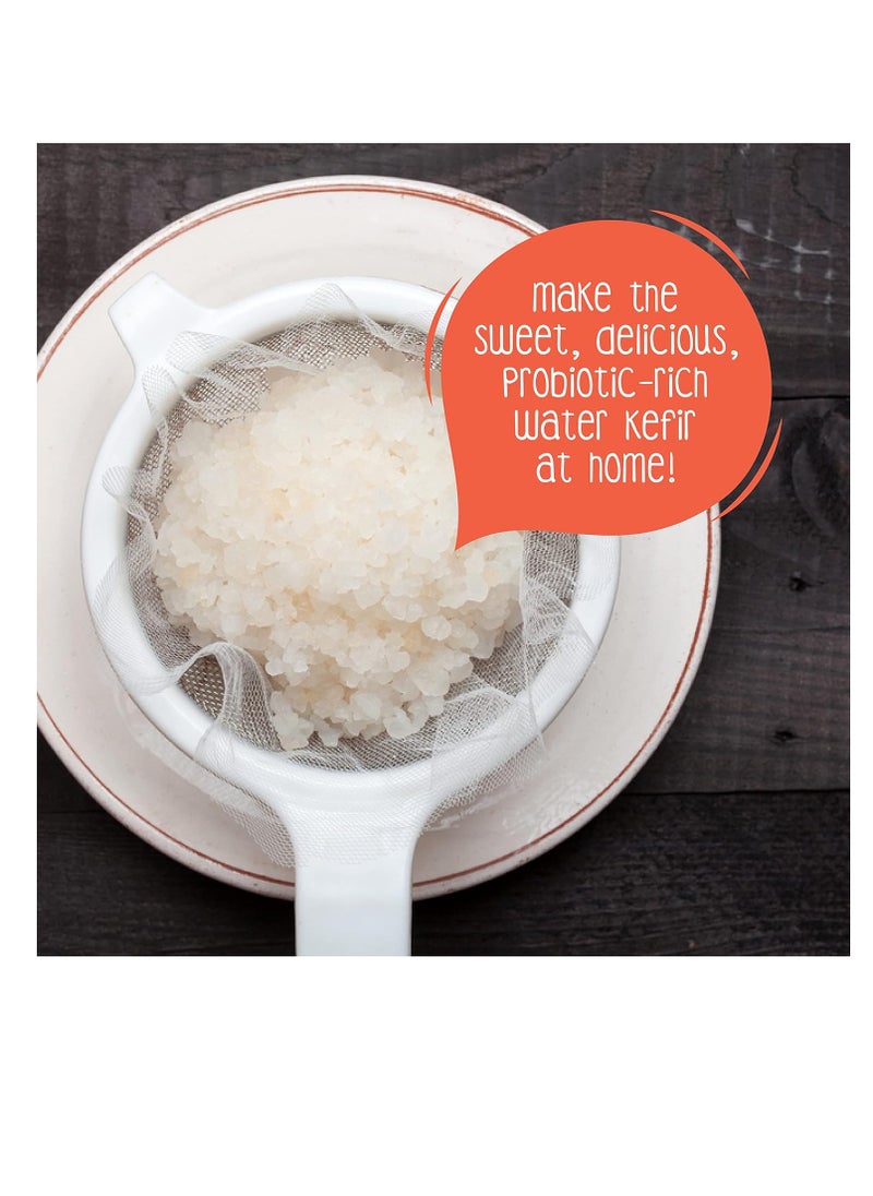 cultures to love Live Water Kefir Grains 25 G Of Heirloom Culture Make Batch After Batch Make Delicious Vegan Fizzy And Probiotic Rich Beverages Live Grains  - Image 2