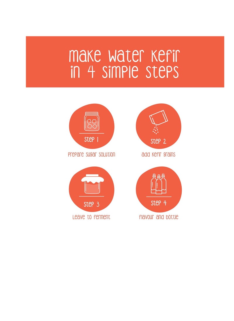 cultures to love Live Water Kefir Grains 25 G Of Heirloom Culture Make Batch After Batch Make Delicious Vegan Fizzy And Probiotic Rich Beverages Live Grains  - Image 3