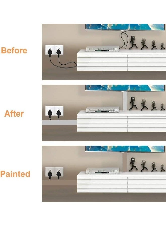 KLEMSAN Grey PVC Slotted Wiring Duct 6-4 mm Open Slot Cable Management System Under Desk/TV/Computer/Power Cords Pack of 2 1 Mtr Length 25 x 30 length - Image 5