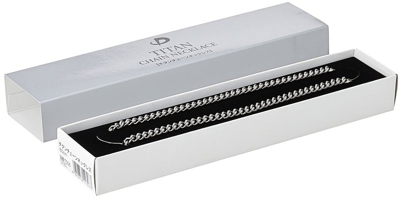 PHITEN Titanium Chain Necklace, 24", Silver - Image 3