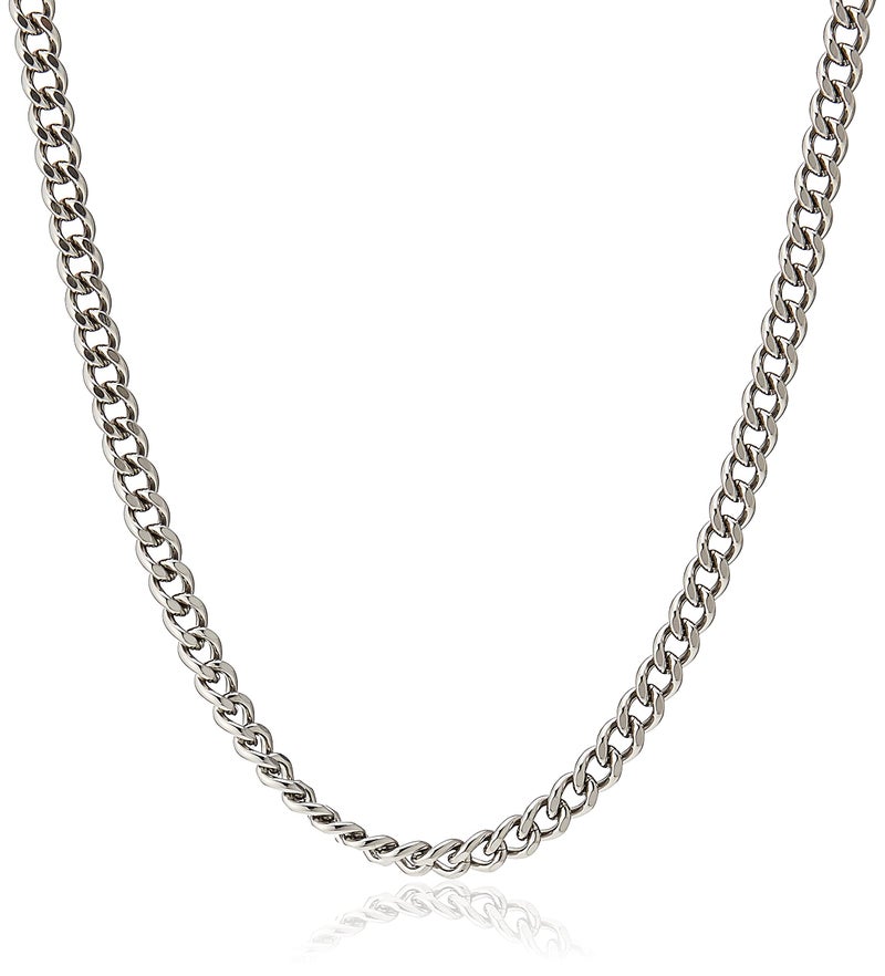 PHITEN Titanium Chain Necklace, 24", Silver - Image 2