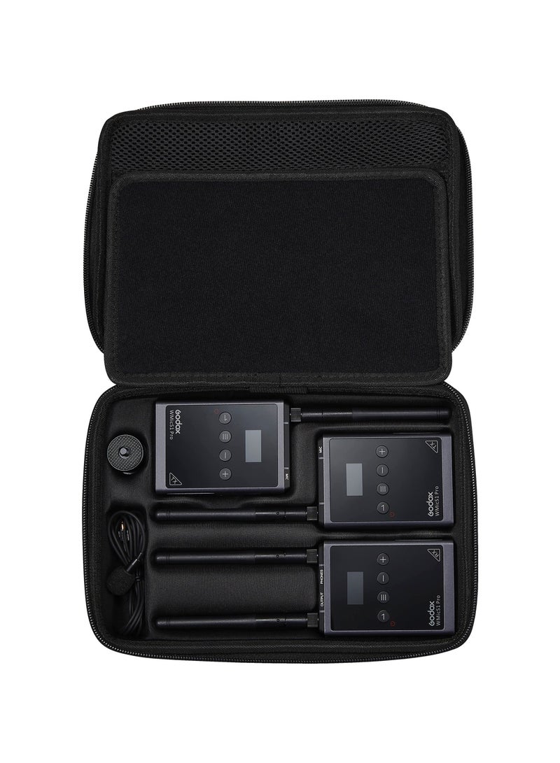 Godox Godox WMicS1 Pro Kit 2 Two-Person Camera-Mount Wireless Omni Lavalier Microphone System (514 to 596 MHz) - Image 5