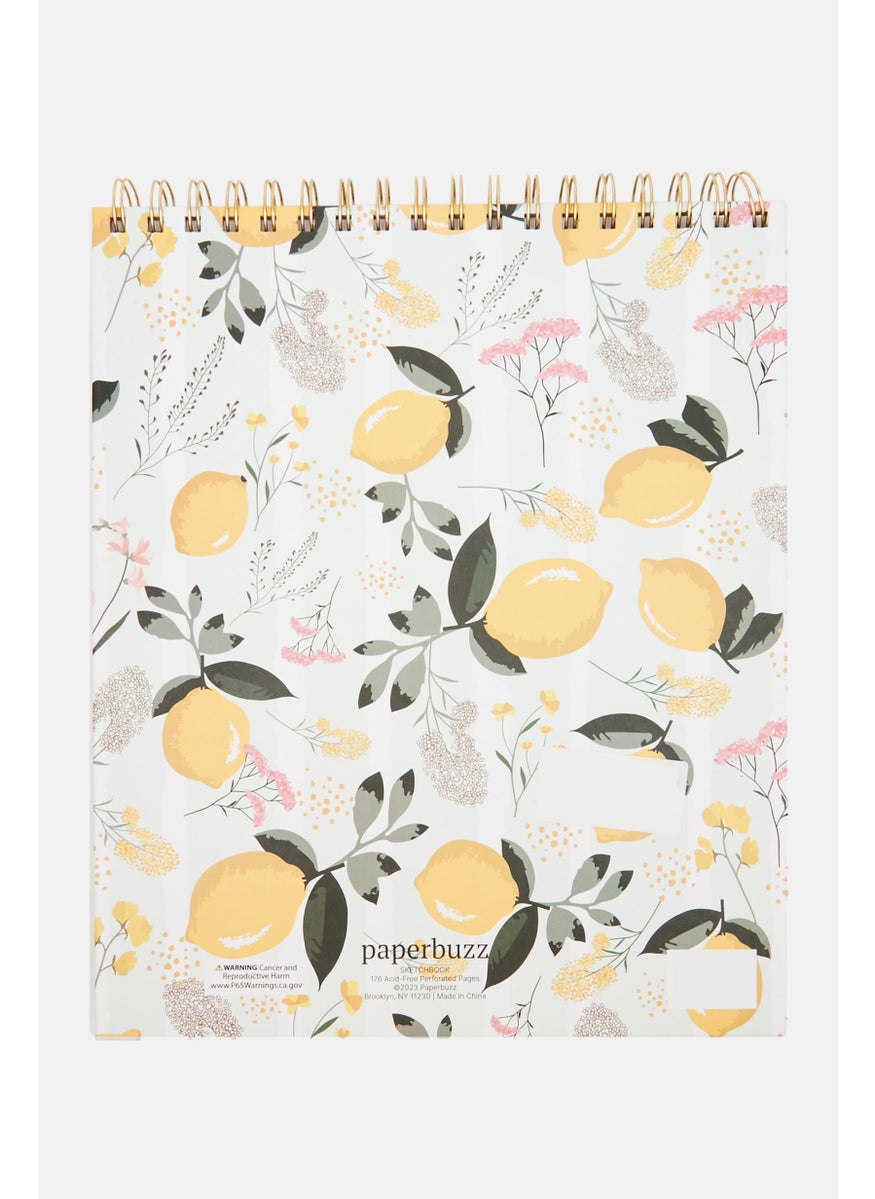 Paperbuzz Sketch Book With 12 Gel Pen Set, White Combo  - Image 2