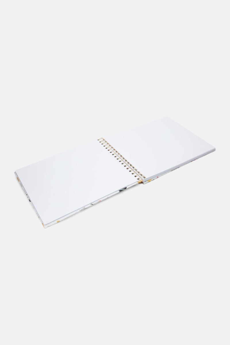 Paperbuzz Sketch Book With 12 Gel Pen Set, White Combo - Image 3