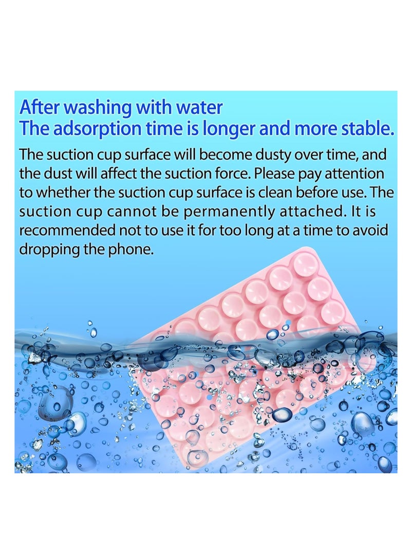 Silicone Double-Sided Suction Phone Case Detachable Mount - Hands-Free, Strong Grip Holder for Selfies & Videos - Durable, Easy to Use - iPhone & Android