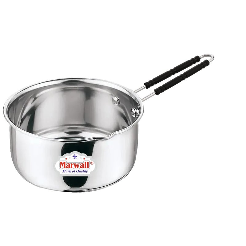 Marwall Stainless Steel Saucepan with HeatResistant Handle Silver 2000ml - Image 1