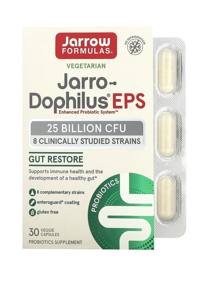 جارو فورملاز جارو-دوفيلوس إي بي إس، 25 مليار وحدة تشكيل مستعمرة، 30 كبسولة نباتية