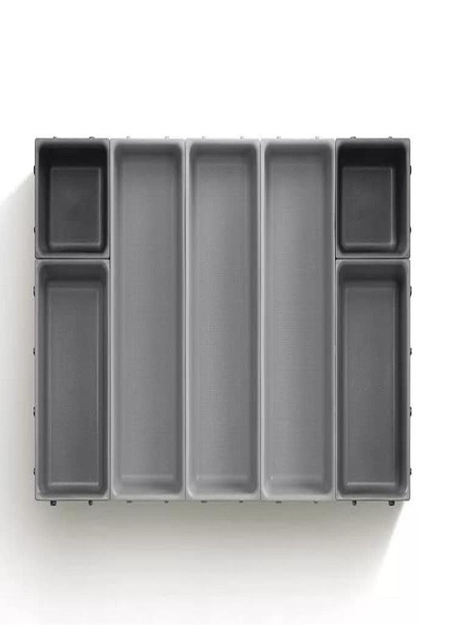 DIKPUL GROUP DIKPUL 7-Pcs Adjustable Cutlery Drawer Organizer – Modular Plastic Storage Box for Kitchen & Office - Image 4