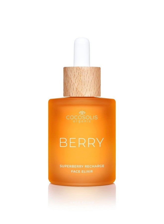 COCOSOLIS BERRY Superberry Recharge Face Elixir, facial elixir with organic oils, vegan nourishing day care with vitamin E and enzyme-activated oils - Image 1