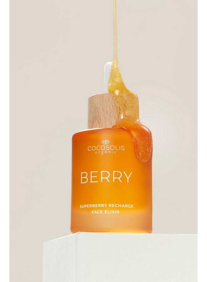 COCOSOLIS BERRY Superberry Recharge Face Elixir, facial elixir with organic oils, vegan nourishing day care with vitamin E and enzyme-activated oils - Image 5