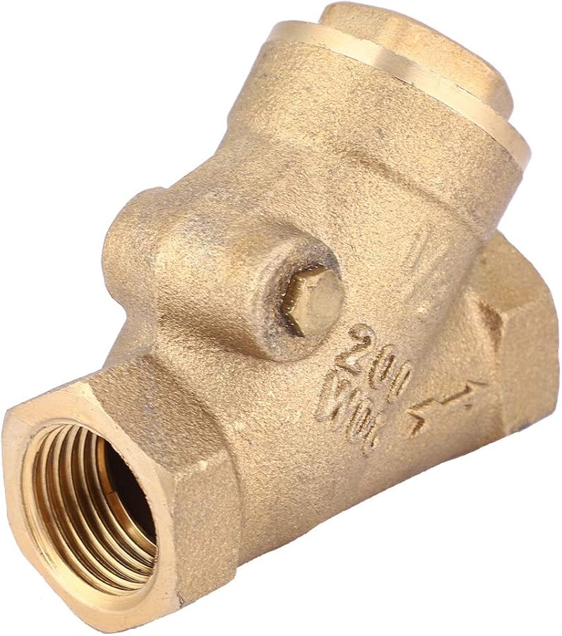 صمام فحص من النوع Y من النحاس 1 2 بوصة خيط NPT عالي الضغط لسباكة الماء والغاز - Image 4