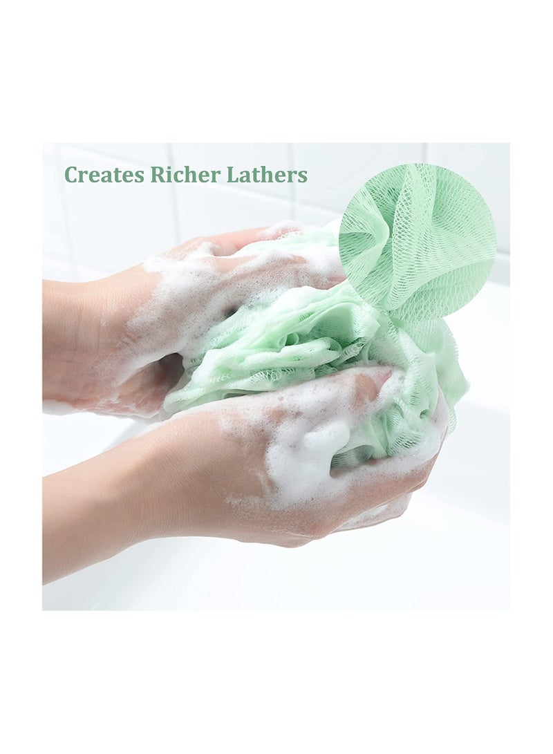 Spaceshoop Exfoliating Loofah Sponge Ultra Soft Round Bath Sponge - Image 5