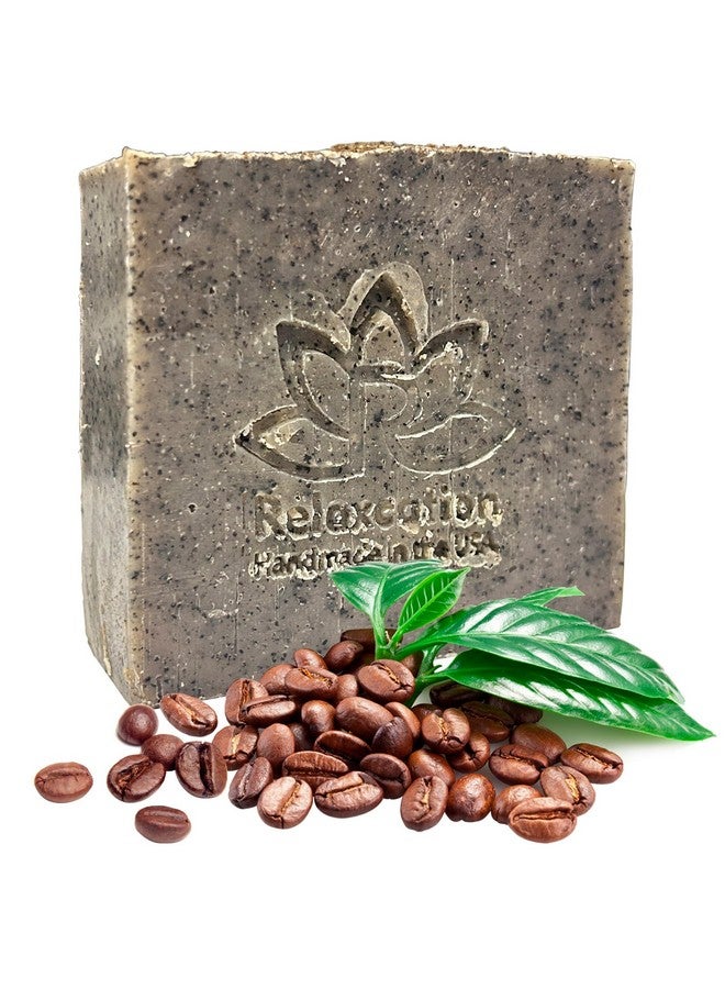 Relaxcation 100% Handmade Coffee Scrub Soap Bar With Fresh Ground Coffee And Cocoa Butter Coffee Scrub Cold Process Soap With Coffee Latte Aroma Oil Good Scrubbing Effect Body Exfoliating And Moisturizing - Image 5